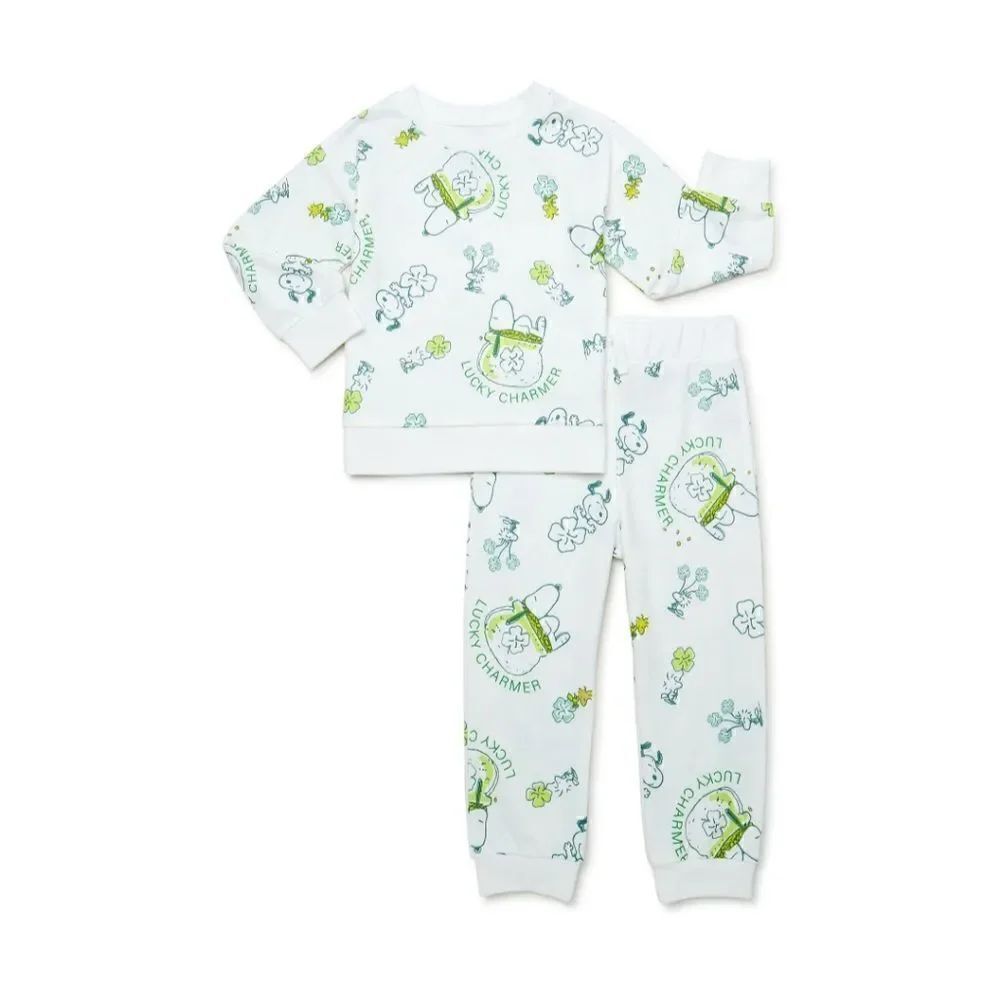 NWT Snoopy Boys Toddler (4T) Sweatshirt and Pants Patrick Days Set